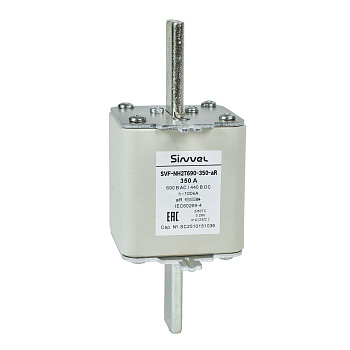 SVF-NH2T690-350-aR | Предохранитель, 350 А, 690 В AС, aR, габарит 2, ножи, Sinvel 