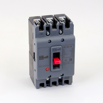 22749DEK | Силовой авт. выключатель 3P 100А 25кА ВА-302, Dekraft
