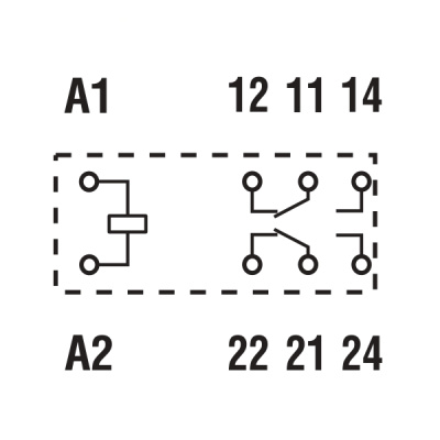 501290244000 | Реле безопасности 50 серии, 2CO, катушка 24В DC, 50 шт, Finder