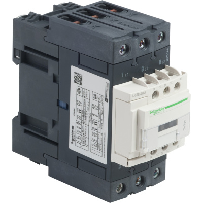 LC1D40AB7 | Контактор, серия Tesys D, 3P, 40 А, AC3, 1 НО +1 НЗ, 24В AC, Everlink, Schneider Electric