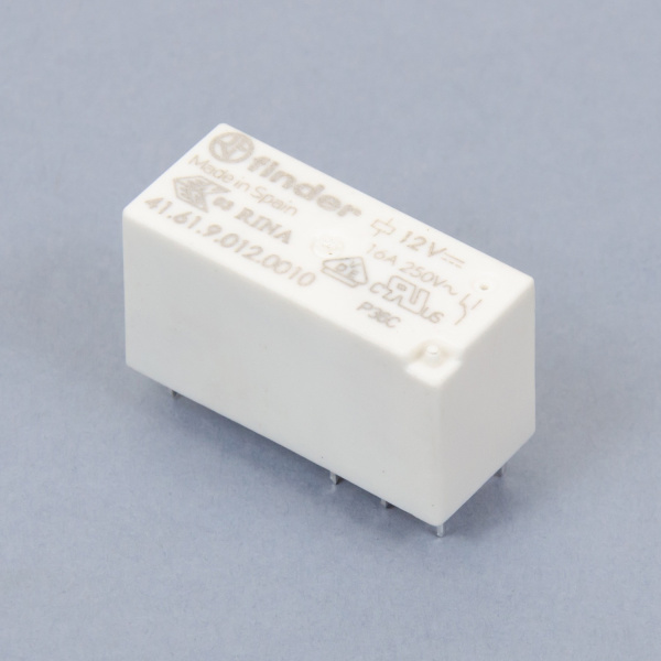 416190120010 | Миниатюрное низкопрофильное реле, серия 41, 12В DC, 16А, 1CO, Finder