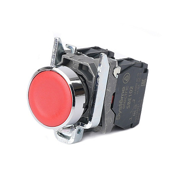 SB4BA45 | Кнопка красная, металл, 1НО+1НЗ, Systeme Electric