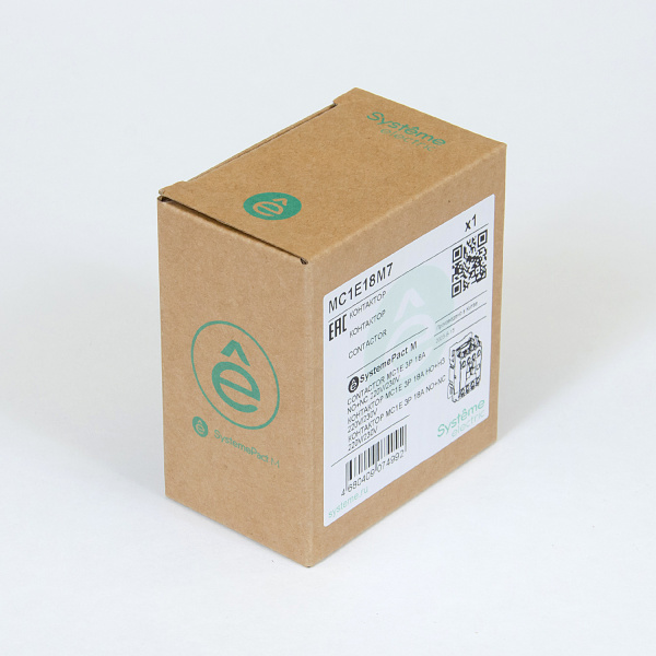 MC1E18M7 | КОНТАКТОР MC1E 3P 18A НО+НЗ 220V/230V 50/60ГЦ (LC1E1810M5), Systeme Electric