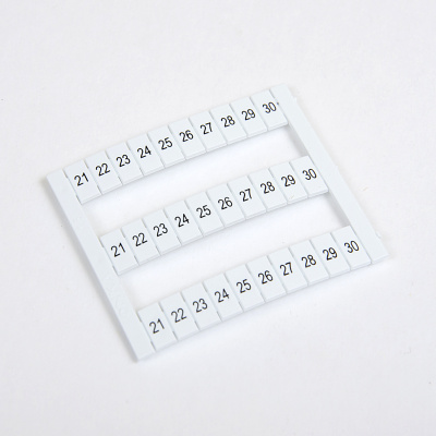 1060312 | Горизонт. марк-ка (21-30), для MRK 1,5. MRK 2,5S. OPK 1,5. OPK2,5S. 1 лист - 30 шт., Onka 