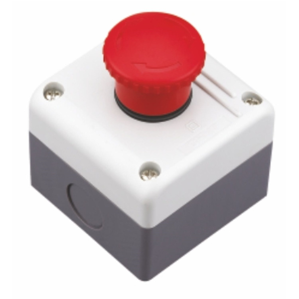 587066 | Кнопочный пост NPH1-1001, зелёная грибовидная кнопка 1НО, Chint