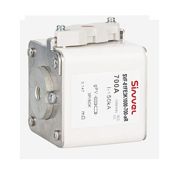 SVF-81FE1K1000-315-aR | Предохранитель, 315 А, 1000 В DС, aR, резьб соед, габ 1, высота 81 мм, Sinvel 