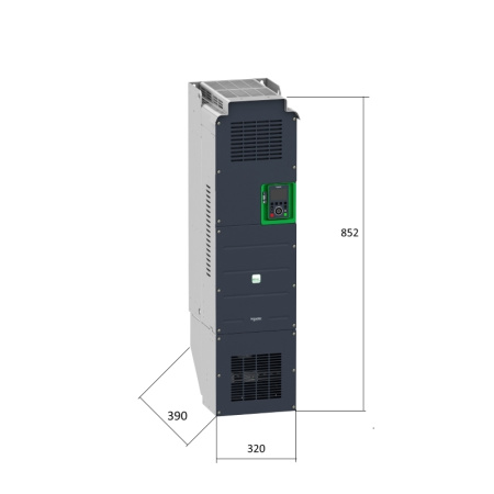 ATV630C11N4 | Преобразователь частоты, серия ATV630, 90/110 кВт, 173/211 А, перегрузка 150/110%, 380B, Schneider Electric