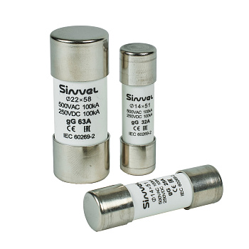 SV2258-32 | Плавкая вставка 32 А, gG, 22х58 мм, 500 В АС/ 250 B DC, Sinvel 
