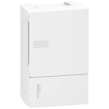 MIP12104 | Щиток навесной Mini Pragma 1 ряд/4 модуля, непрозрачная дверь, Schneider Electric