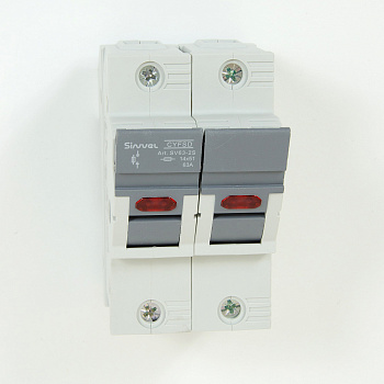 SV63-2S | Модульный ПВР, 63 А, 2Р, для 14х51мм, LED, 690 B AC/ 250 B DC, Sinvel 