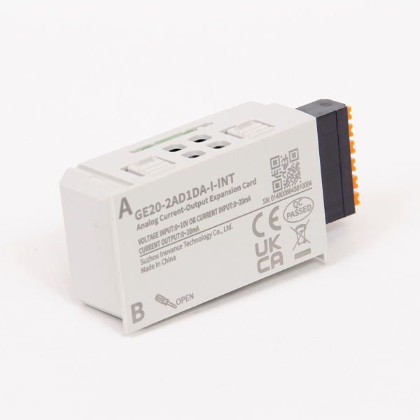 GE20-2AD1DA-I | Карта расширения ПЛК Easy, 2 аналоговых входа, 1 выход, диапазон - ток, Inovance