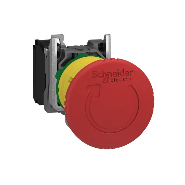 XB4BS8442 | Аварийная кнопка возврат поворотом, красная, 1НЗ, Schneider Electric