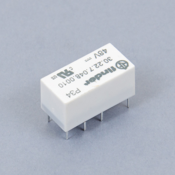 302270480010 | Субминиатюрное двухрядное реле,серия 30, 48В DC, 2А, 2CO, Finder