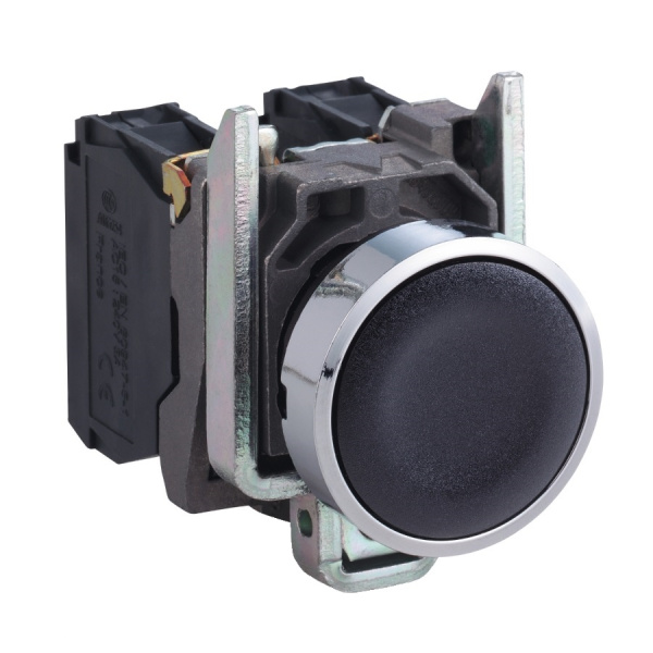 XB4BA21 | Кнопка с возвратом, чёрная, 1НО, Schneider Electric