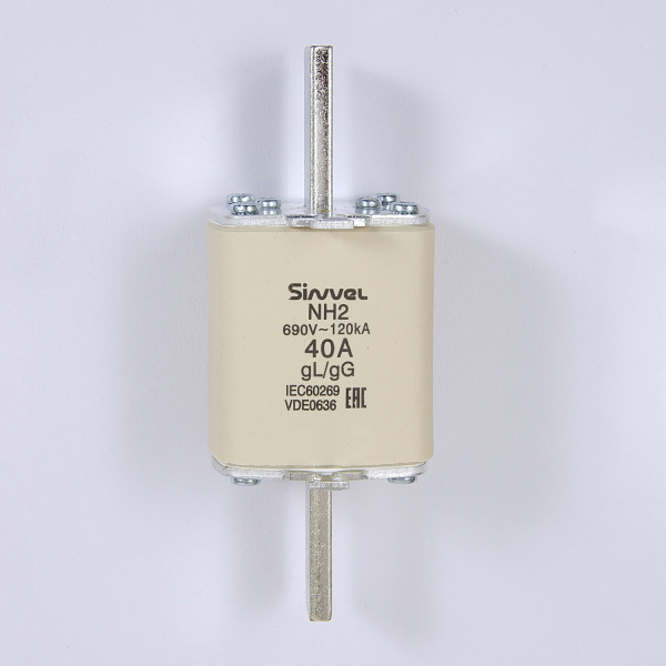 FNH2-40 | Предохранитель ножевой тип 37, 40 A, габ 2, gG, 690 B AC, Sinvel 