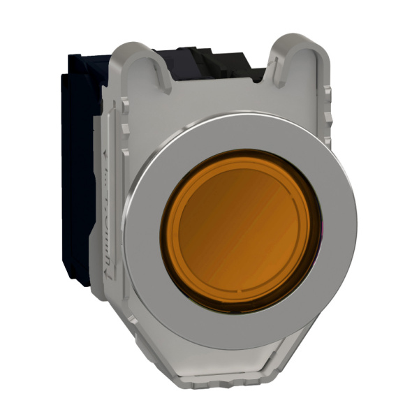 XB4FW35B5 | Кнопка с подсветкой 24В AC/DC с возвратом, жёлтая, 1НО+1НЗ, Schneider Electric