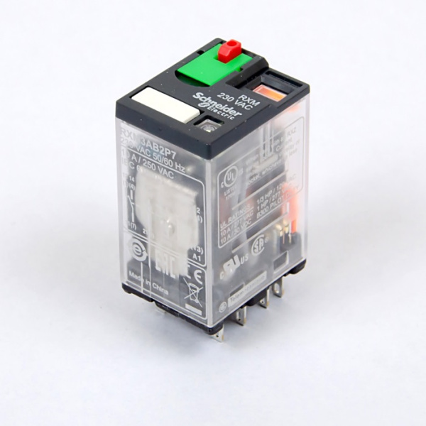 RXM3AB2P7 | Универсальное реле, серия RXM, 230В AC, 10А, 3CO, светодиод, Schneider Electric