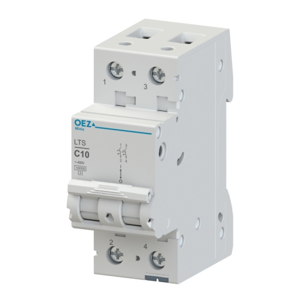  | Автоматический выключатель Minia LTS 2п 1А, кривая D, 10кА, OEZ
