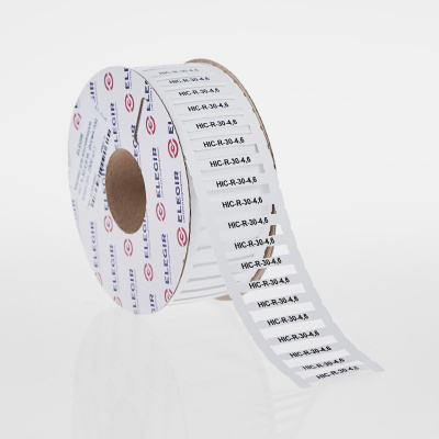 419304602 | Маркер для контейнеров HIC-R-30-4,6-W, форма под конус (рулон 2500 шт.), Elegir 