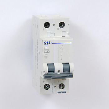 OEZ:42234 | Автоматический выключатель Minia LTP 2п 32А, кривая C, 6кА, OEZ