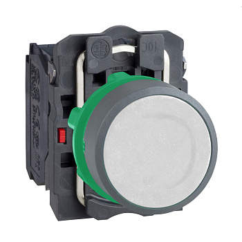 XB5AA15C0 | Кнопка без подсветки, с возвратом, 1НО+1НЗ, белая, C0, Schneider Electric