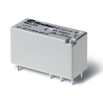 415291100010 | Миниатюрное низкопрофильное реле, серия 41, 110В DC, 8А, 2CO, Finder
