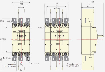 ch269593 | Выключатель-разъединитель NM8NSD-400 AC 3P, Chint