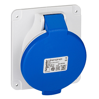 PKF32F423 | Розетка скрытой установки 2P+PE 32 А IP44, Schneider Electric