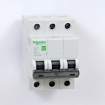 EZ9F34340 | Easy9, 3p, 40А, кривая C, 4,5кА — Автоматический выключатель, Schneider Electric