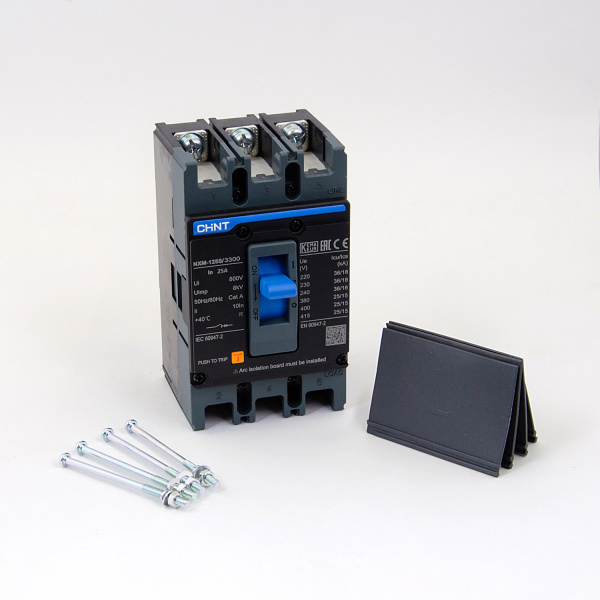 844299 | Автоматический выключатель NXM-125S/3P 25А 25кА, Chint