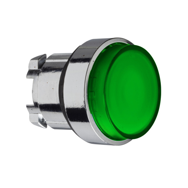 ZB4BH33 | Головка кнопки с фиксацией с подсветкой, зеленая, Schneider Electric