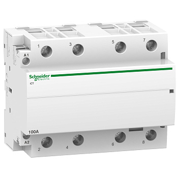 A9C20884 | Модульный контактор, серия iCT, 4НО, 100А, управление 220…240В AC, Schneider Electric