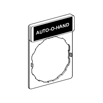 ZBY2385 Этикетка AUTO-O-HAND, Schneider Electric 