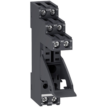 RGZE1S48M | Колодка для реле RXG, раздельные контакты, 2 СО, Schneider Electric