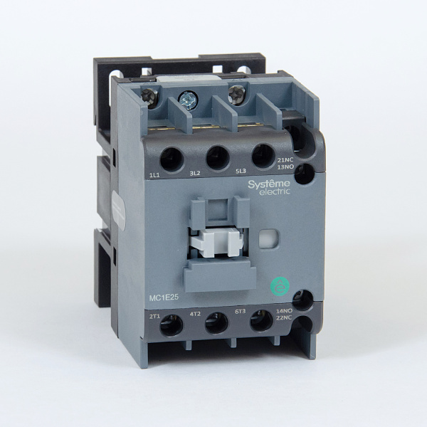 MC1E25M7 | КОНТАКТОР MC1E 3P 25A НО+НЗ 220V/230V 50/60ГЦ (LC1E2510M5), Systeme Electric