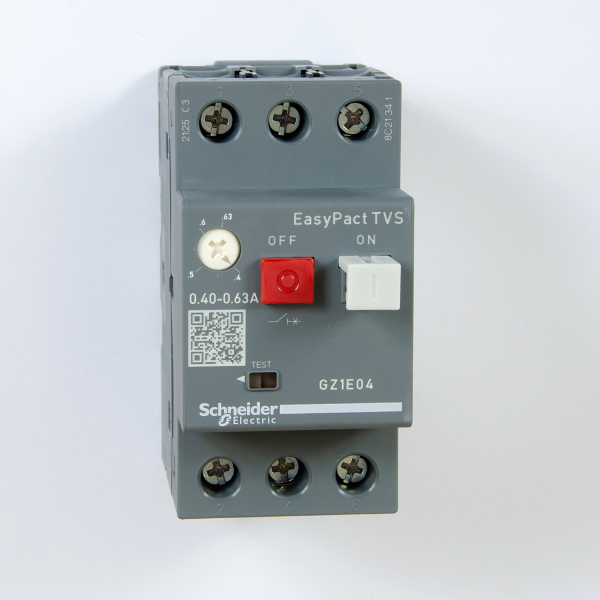 Автоматический выключатель, серия EasyPact TVS, 0,40…0,63А, Schneider Electric, GZ1E04