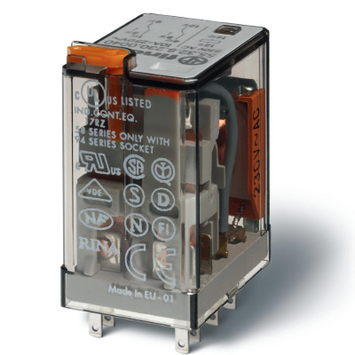 553280605000 | Универсальное реле, серия 55, 60В AC, 10 А, 2CO, Finder