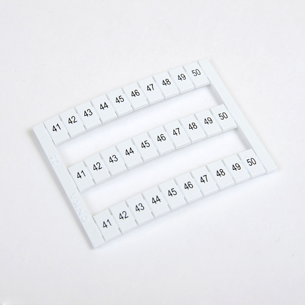 1060381 OD10-2,5 | Горизонт. марк-ка (41-50), для MRK 2,5. MRK 4S. OPK 2,5. OPK 4S. 1 лист - 30 шт., Onka 