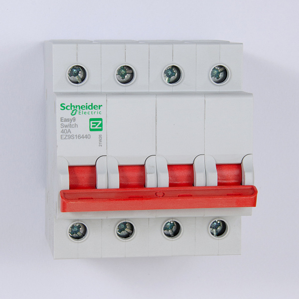 EZ9S16440 | Выключатель нагрузки, серия EZ9S, 4p, 40А, Schneider Electric