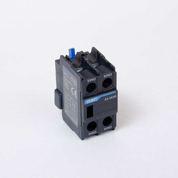 938258 | Приставка дополнительные контакты AX-3X/20 к Контактору NXC-06~630, Chint
