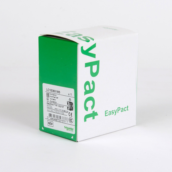 LC1E0601M5 | Контактор, серия EasyPact TVS, 3P, 6А, 1НЗ, управление 220В AC, Schneider Electric