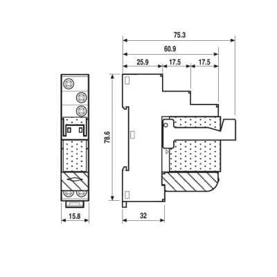 483170480050SPA | Интерфейсное реле винтовые клеммы, серия 48, 48В DC чувств., 10А, 1ПК, Finder