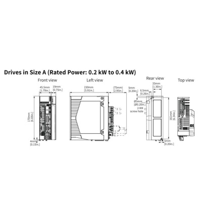 Сервопреобразователь SV680P, 220В, 1,6А, STO, функц. безопасность