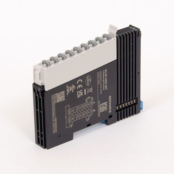 GL20-4AD | Модуль расширения для ПЛК Easy, 4 аналоговых входа, клеммы Push-in, Inovance