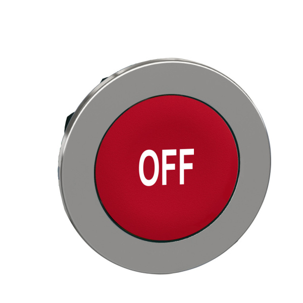 ZB4FA435 | Головка кнопки с возвратом, красная, маркировка "OFF", Schneider Electric