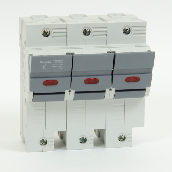 SV125-3S | Модульный ПВР, 125 А, 3Р, для 22х58мм, LED, 690 B AC/ 250 B DC, Sinvel 