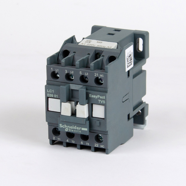 LC1E0901M5 | Контактор, серия EasyPact TVS, 3P, 9А, 1НЗ, управление 220В AC, Schneider Electric