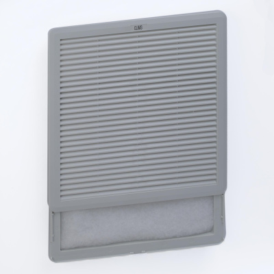 Выпускная решетка Slide 320х320мм, вырез 291х291мм, RAL7035