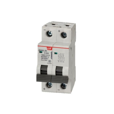 0627060000 | Автоматический выключатель постоянного тока BK63H-DC, 2P, 10 А, кривая B, 10 кА, LSis