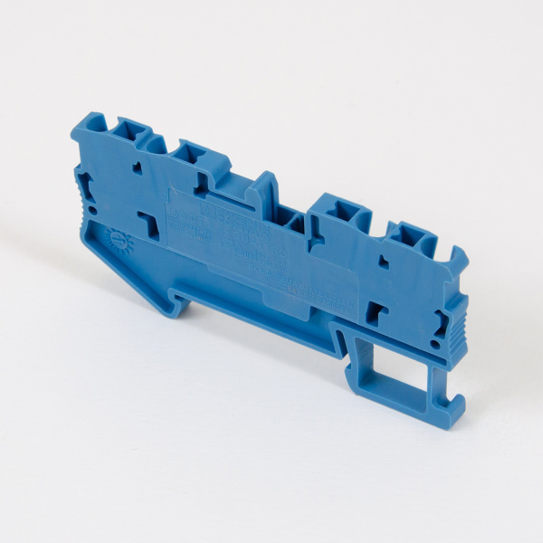 3034060 | Клемма DT 2,5-QUATTRO BU, соединение push-in, 4 вывода, синяя, Phoenix Contact